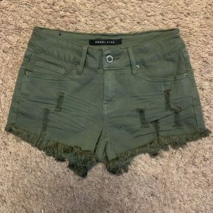 Green shorts size 0
